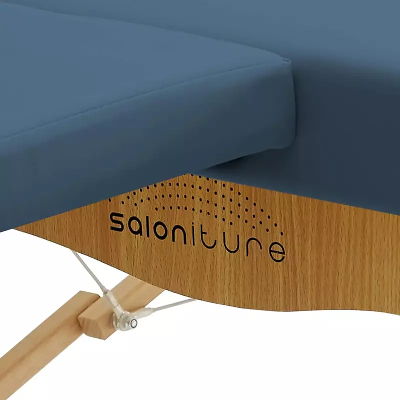 Портативный массажный стол для физиотерапии-коврик для растяжки от низкой до земли-голубой