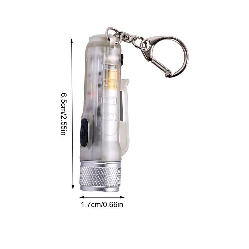 Mini Chaveiro Lanterna LED para Dog Walking, Pequena lanterna, Luz à prova d'água do anel chave, Leitura para dormir, Presente agradável