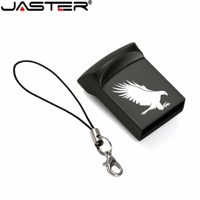 JASTER  Mini Metal USB 2.0 Flash Drive 64GB Free Custom LOGO waterproof Pen Drives Gifts 32GB Memory Stick 16GB U Disk 8GB 16GB