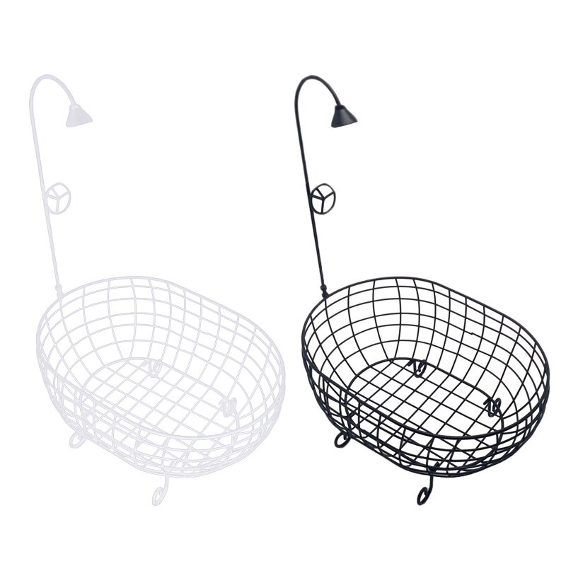 127D Newborn Photography Props Iron Woven Baby Bathtub Safe & Sturdy for Photo Shoots Studio Essential Accessories
