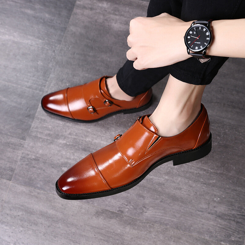 Zapatos informales de cuero para hombre, calzado de vestir de alta calidad, de lujo, de oficina, transpirables, Oxford, formales, 2024