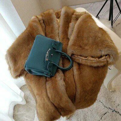 Tao Ting Li Na New Style High-end Fashion Women Faux Fur Coat S84