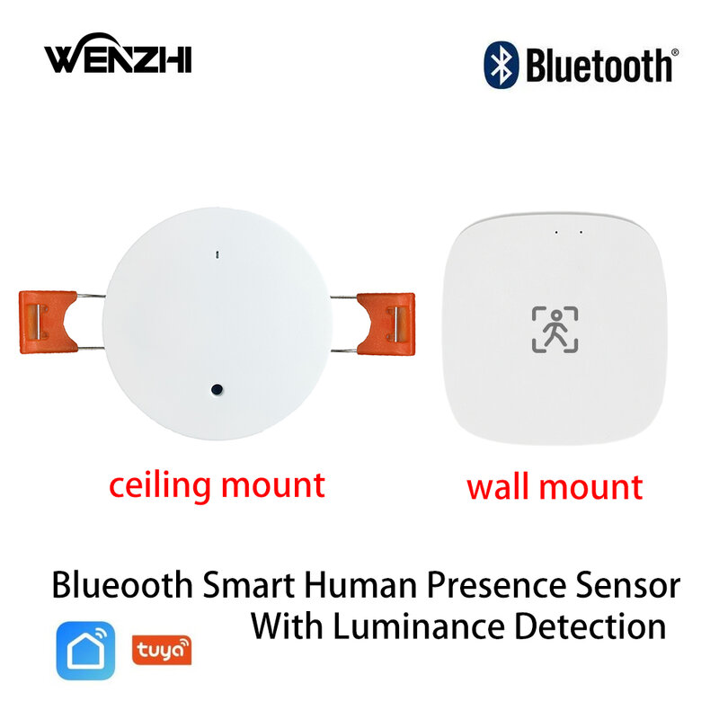 Bluetooth MmWave presenza umana sensore di movimento BLE con rilevamento di luminanza/distanza 5V 110/220V Tuya Smart Life domotica