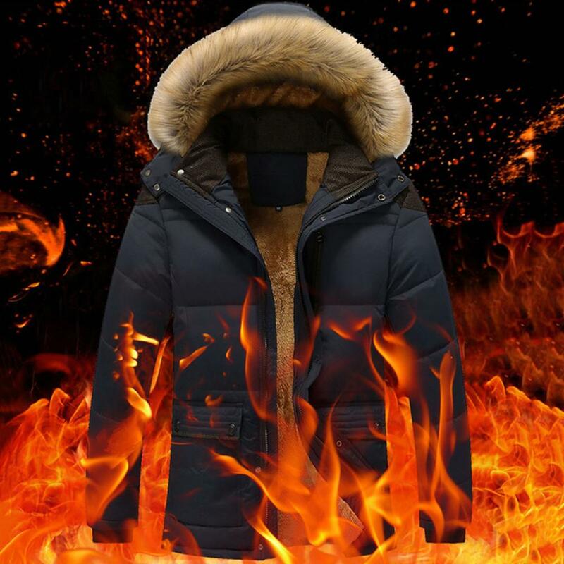 Men Hoodie Coat  Solid   Men Hoodie Jacket Warm Smooth Zipper Men Hoodie Jacket