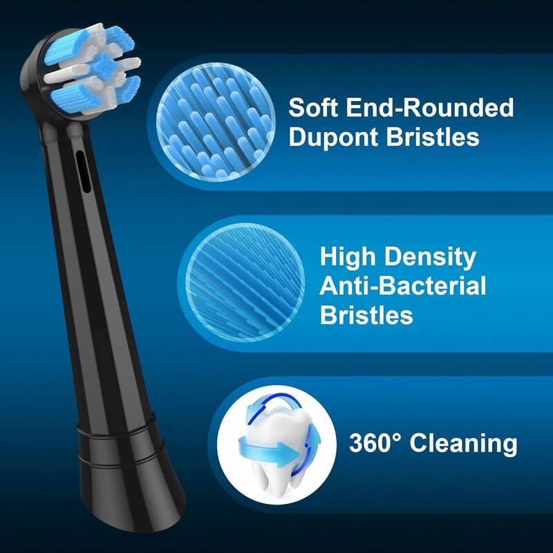 Têtes de rechange pour brosse à dents électrique, compatible avec Braun Oral-B iO 3/4/5/6/7/8/9/10 Series, 4 à 16 pièces