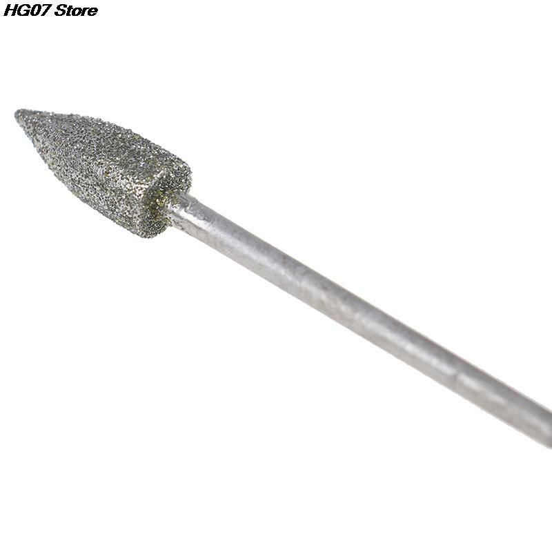 ダイヤモンドヘッド研磨針ビットバリ金属石彫刻ツールダイヤモンド研削ヘッド8個