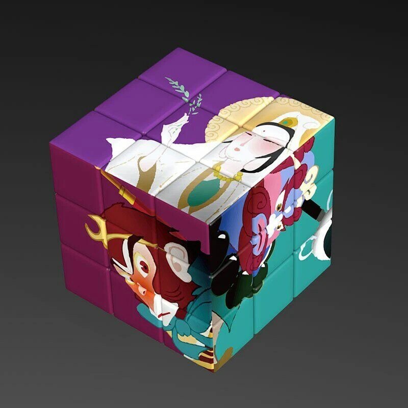Cube Magique de Puzzle pour Enfant, Jouet de Torsion, 3x3x3