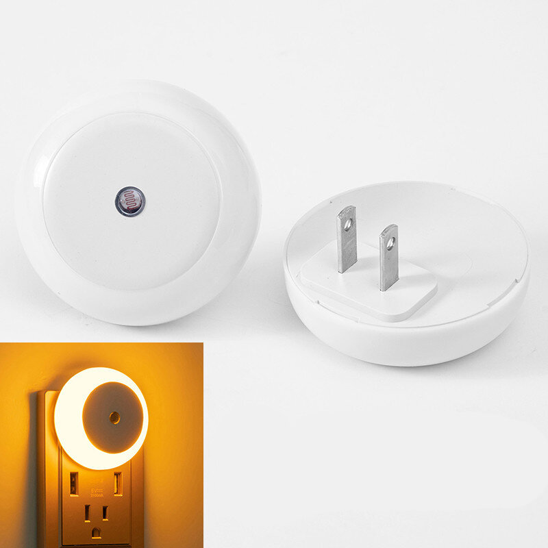 Lampu malam LED Sensor cerdas otomatis lampu samping tempat tidur Plug-in lampu dalam ruangan lorong kamar tidur ruang tamu tangga merah/biru/putih/pencahayaan hangat