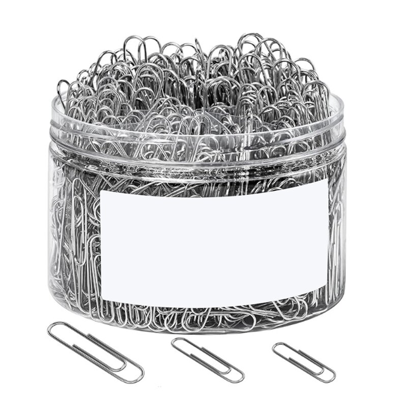 760PCS Assorted Sizes Drawdart Paper Clips, Silver, Big 2Inch, Medium 1.3Inch And Small 1.1Inch Durable Easy To Use