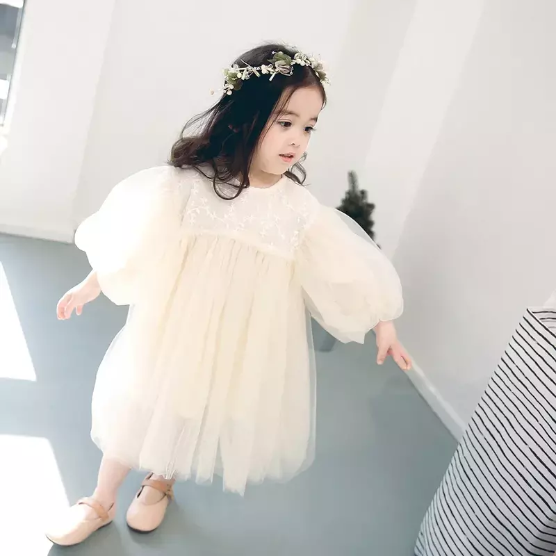 Gaun Anak-anak Baru HoneyCherry untuk Anak Perempuan Gaun Gadis Musim Semi Gaun Putri Manis Bayi Gaun Desainer Pakaian Bayi Perempuan