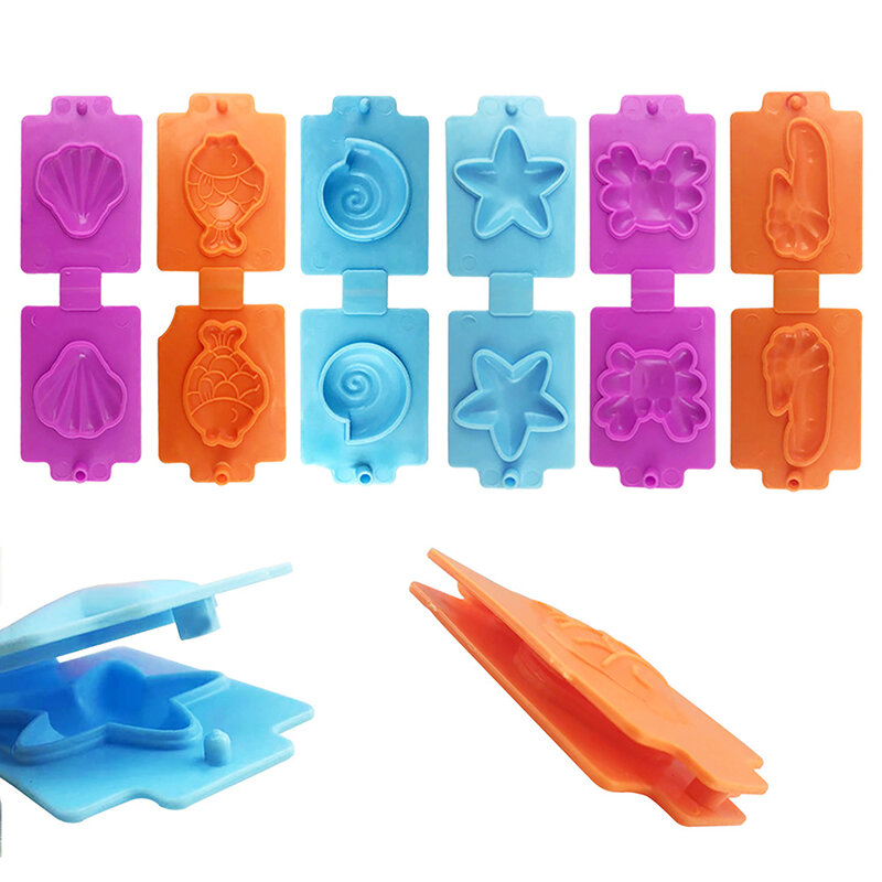 Herramienta de impresión de animales marinos, juguete de plástico, arcilla de colores, molde de plastilina