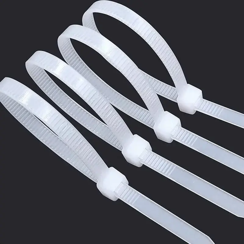 300/100Pcs Plastic Nylon Kabelbinders Afneembare Zelfsluitende Snoer Banden Bevestigingslus Herbruikbare Draadbinders Voor Thuiskantoor
