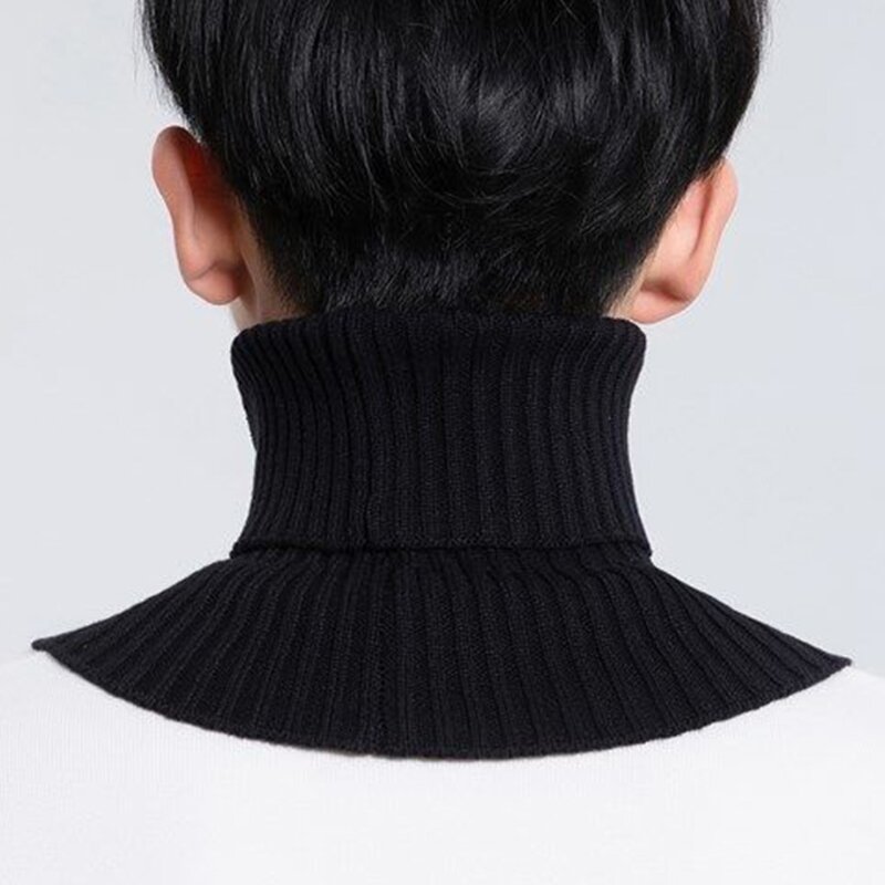 Sciarpa con colletto finto da donna per uomo Sciarpa antivento invernale con colletto falso elastico in maglia