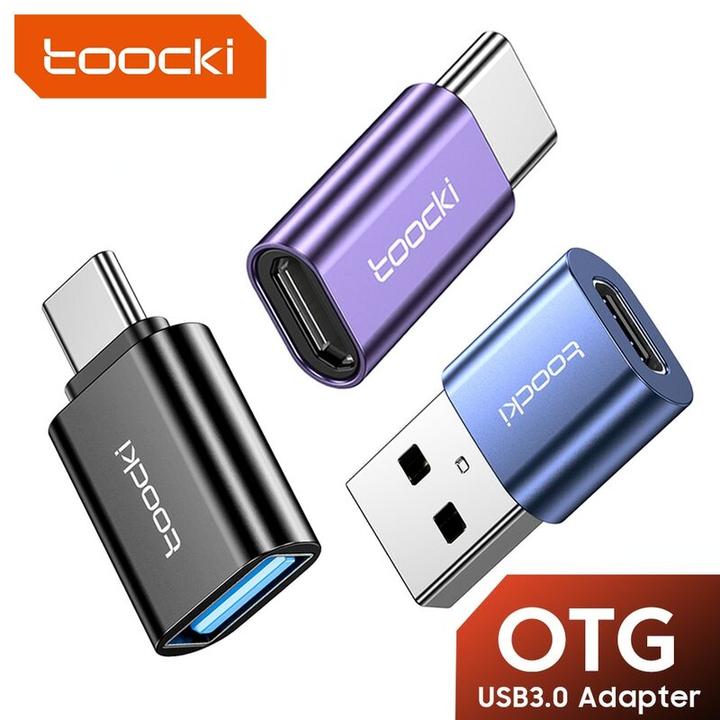 Toocki OTG USB 3,0 к типу C адаптер Micro к типу C штекер к USB 2,0 Женский конвертер для Macbook Xiaomi Samsung OTG разъем