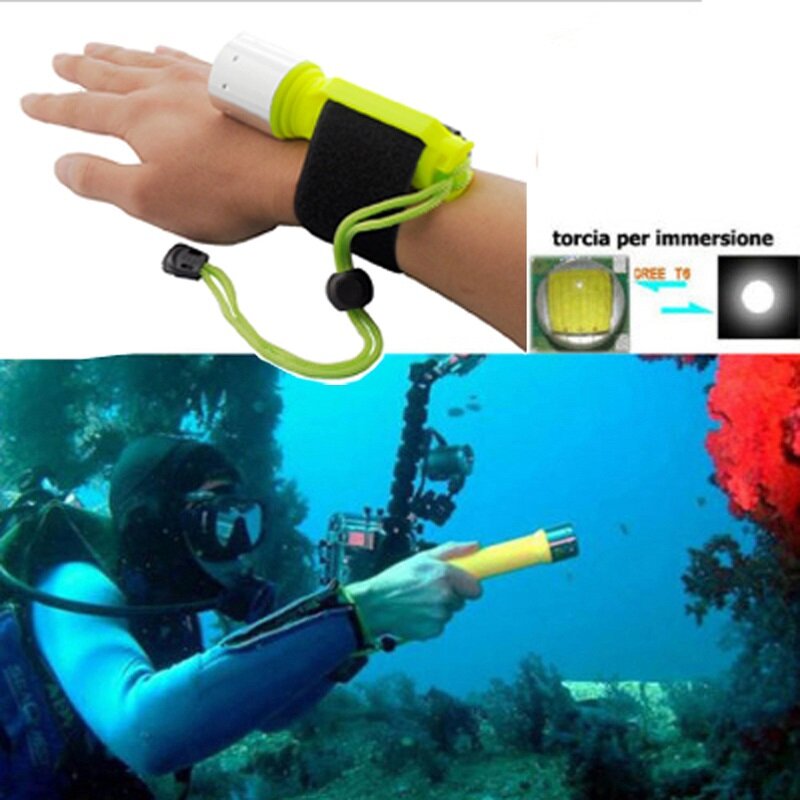 D503 XM-L2 U3 5 Colors Diving LED flashlight Torch 2000LM Waterproof underwater  light lamp for diving light lampara recargable