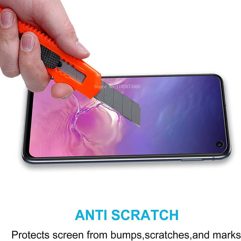 4 buah kaca pelindung layar untuk Samsung Galaxy S10e G970 kaca Tempered pelindung cakupan penuh pada Film A2 core gratis pengiriman