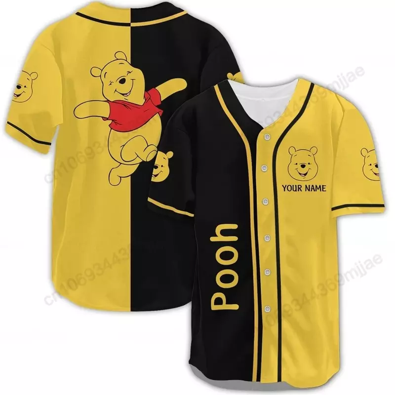 Camisa de béisbol de los años 2000 para hombre y mujer, Tops Y2k con botones, camisas y blusas recortadas, ropa de calle coreana Y2k