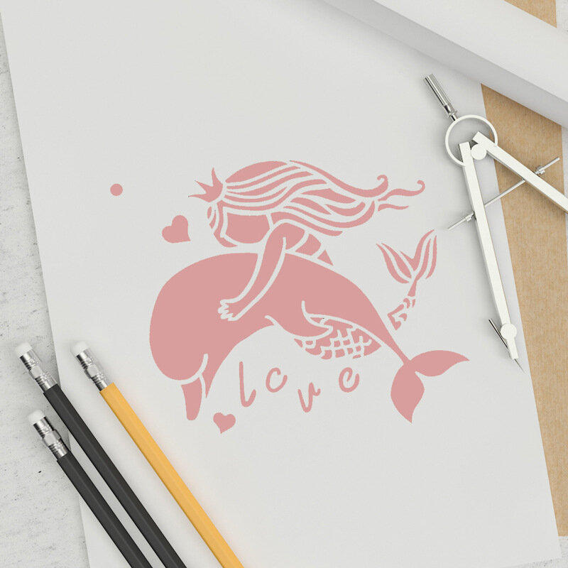 البحر الحيوان اللوحة جوفاء قالب المخلوقات Stencil DIY بها بنفسك الفن المحيط رسمت باليد الخشب جدار الطلاء ديكور المنزل