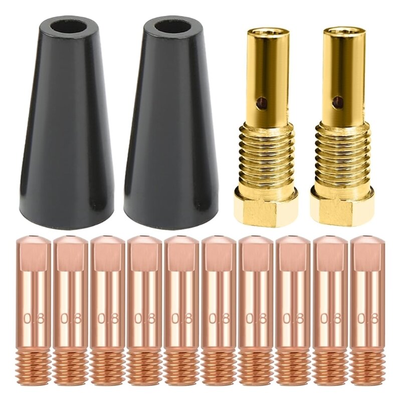 14AK Cores Gasless Nozzle Tips MIG Welding Contact Tip 0.8mm 0.030'' M6