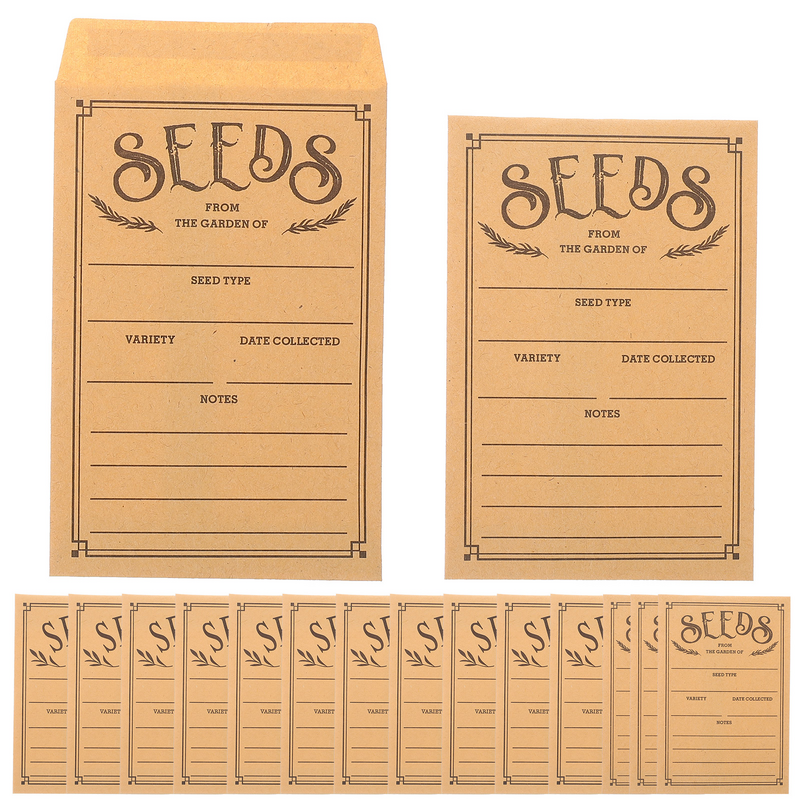 50 шт., бумажные пакеты для запечатывания семян