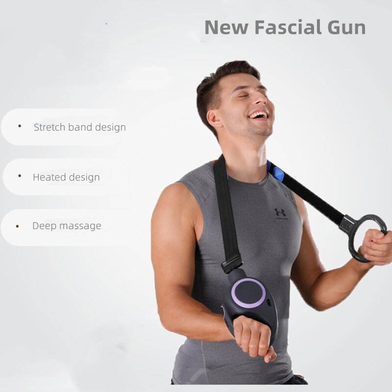 Новый многофункциональный пистолет для Fascia, Вибрационный массажер для мышц с низким уровнем шума, многофункциональный массажный ремень и р...