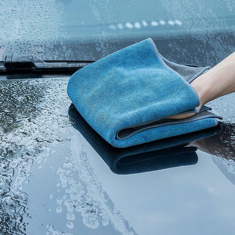 Handuk pengering cuci mobil, lap rumah tangga tebal serbaguna kain penyerap Super untuk Detail membersihkan aksesori cuci otomatis