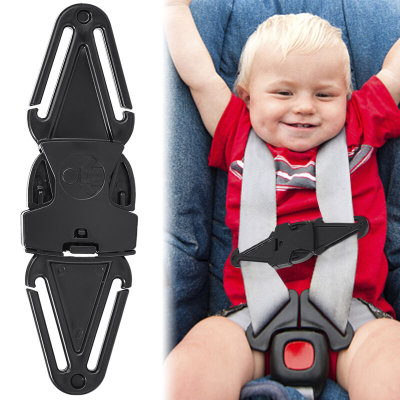 Ceinture de sécurité réglable pour enfants, ceinture de sécurité pour chariot, bouton de régulation, sangle de sécurité universelle pour bébé, ajusteur de structure