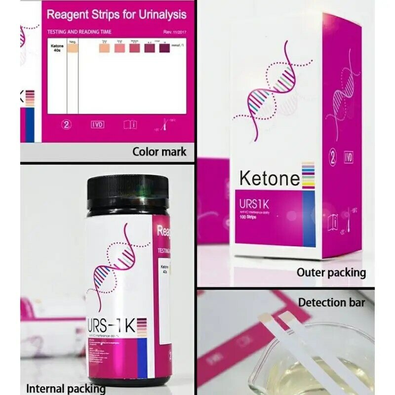 Keto Strips Ketone Urinalysis Test Strips Ketone Tester Urine Test Strips For Domestic And Professional Testing Body Urine