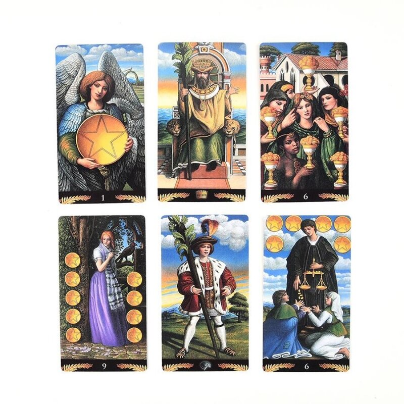 Jeu de cartes de tarot pré-raphaélite, guide, destin, jeu de société