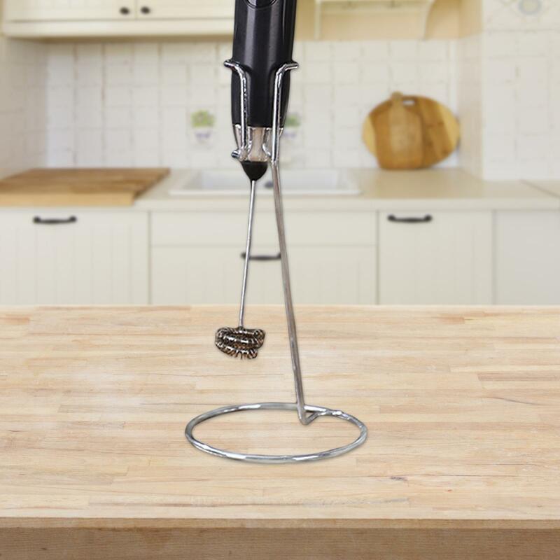 Egg Beater Stand Multi Functional Stainless Steel for Handheld Frothers Home