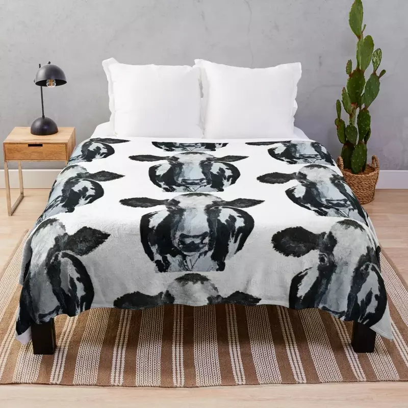 Винтажное теплое одеяло Holstein для зимы, гигантский диван, одиночные одеяла