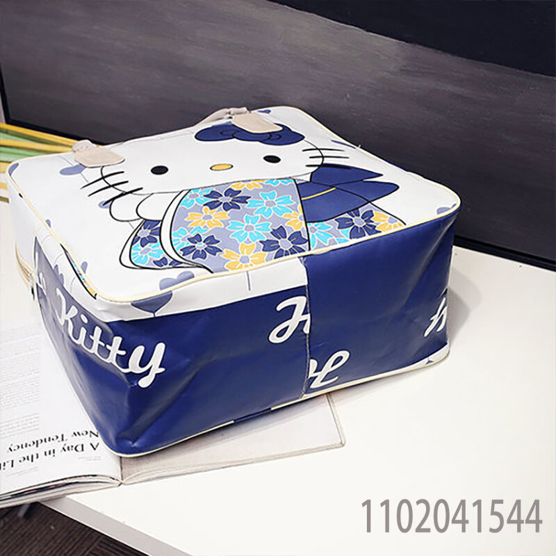 MINISO мультяшный чемодан для путешествий большая емкость милый Hello Kitty водонепроницаемый прочный с молнией для женщин студентов колледжа девушек
