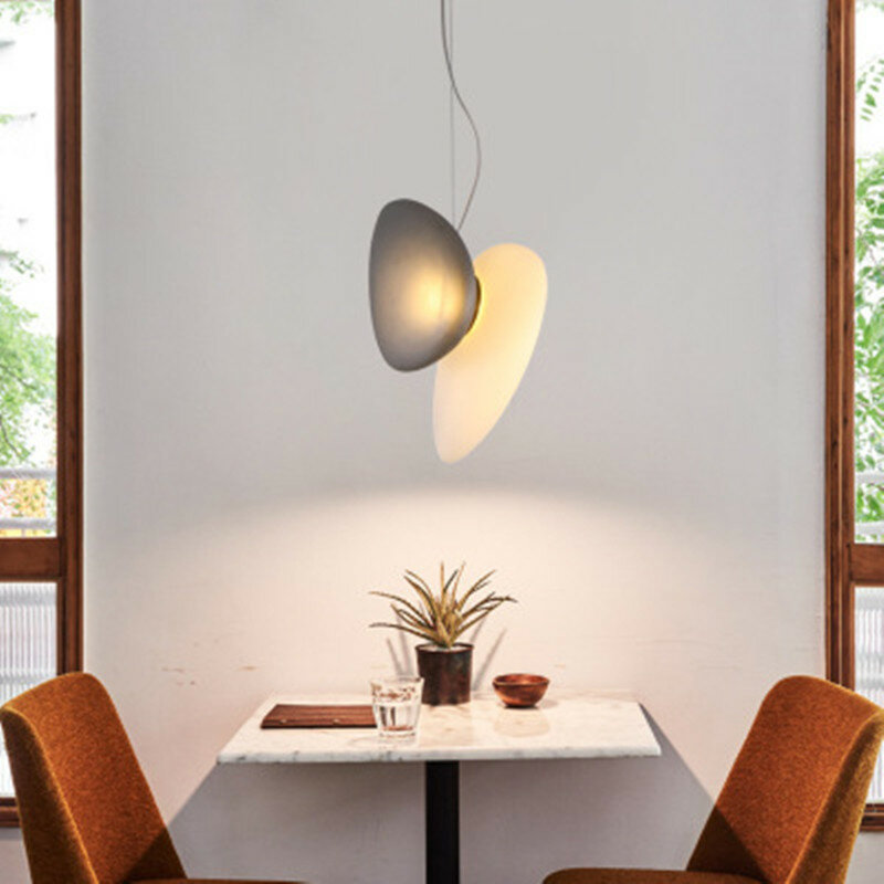 Nordic Modern Creative Personalized Glass Chandelier Restaurant Bedroom Bedside Kitchen Hotel Ceiling Lamps LED Home Decoration