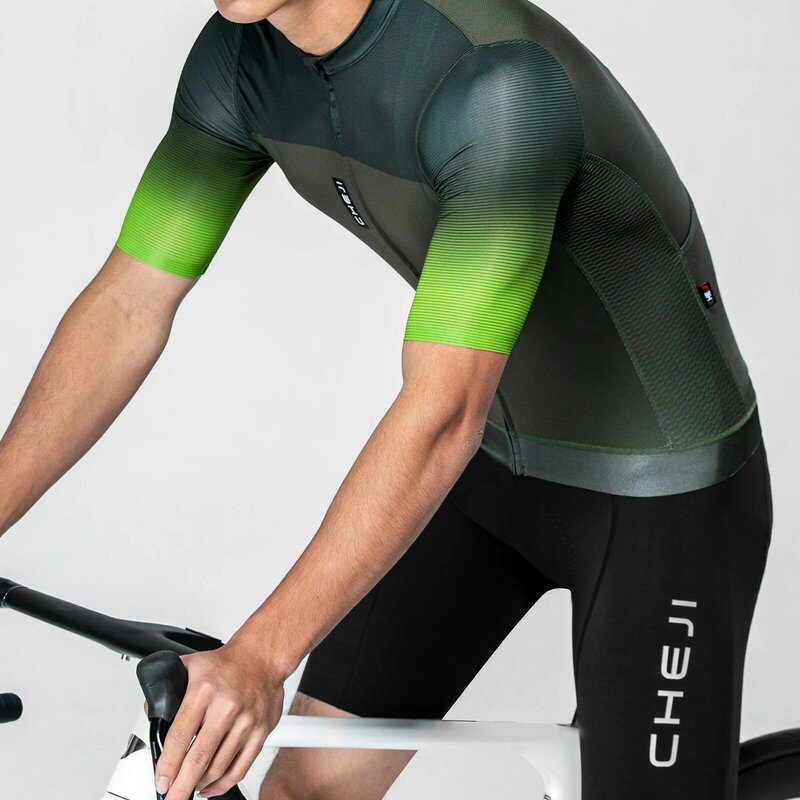 CHEJI-Calças justas masculinas de ciclismo, jersey de secagem rápida, calças de verão, equipamentos esportivos