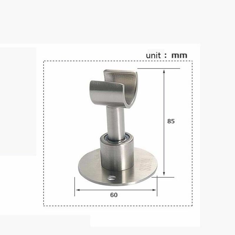 Stainless Steel 360° Rotation Wall Mounted Shower Head Bracket Shower Head Holder Shower Spray Holder Bathroom Accessory