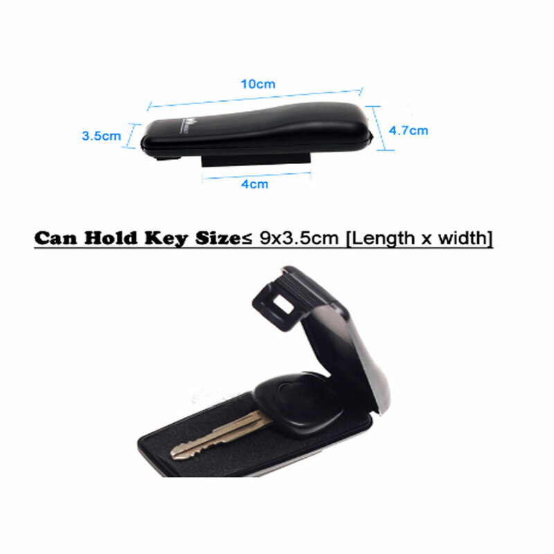 Scatola portachiavi magnetica per auto scatola di sicurezza per chiave esterna con magnete per scatola segreta per camper per camion per auto da ufficio