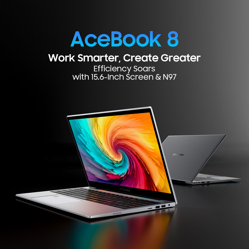 Blackview Acebook 8 Laptop 15.6''  Win 11 12th Gen Intel Core N97 processor 16GB DDR4 512GB SSD 5000mAh Battery with 36W Charge