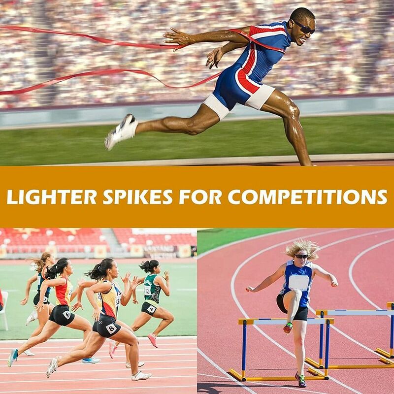 1/4 Inch Track Spikes Carbon for Track Shoes 0.45g/pc with Wrench for Track Field Sprinting or Cross Country 20pcs
