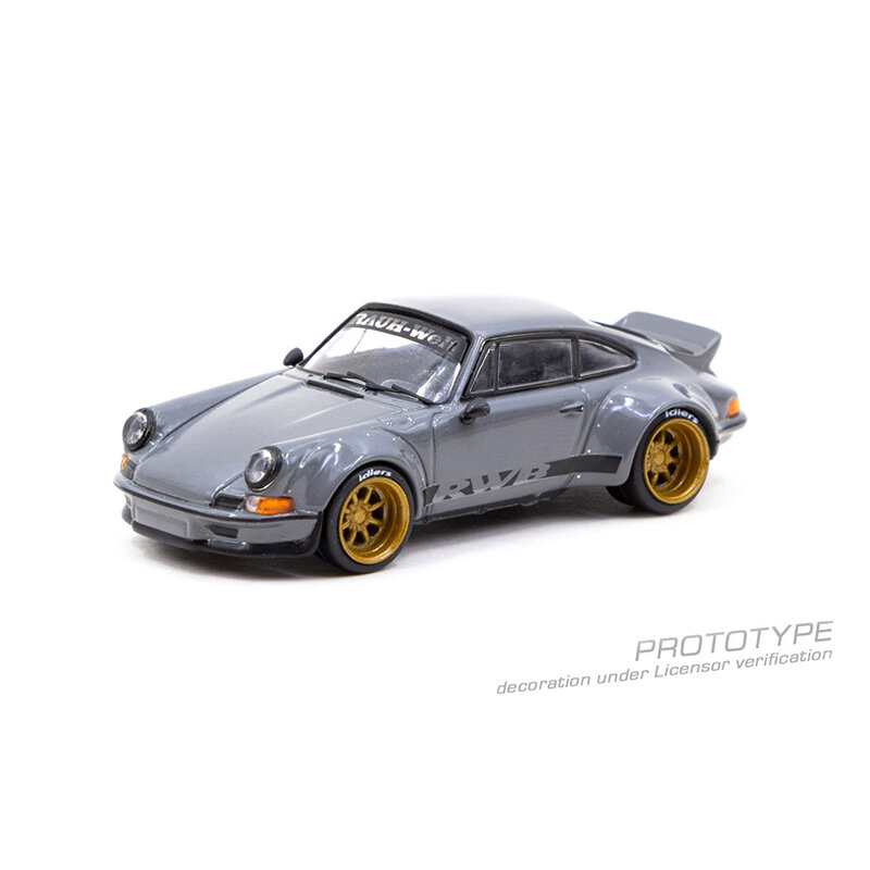 TW In Stock 1:64 RWB Backdate Grey Diecast Diorama Car Model Collection Miniature Carros Toys Tarmac Works