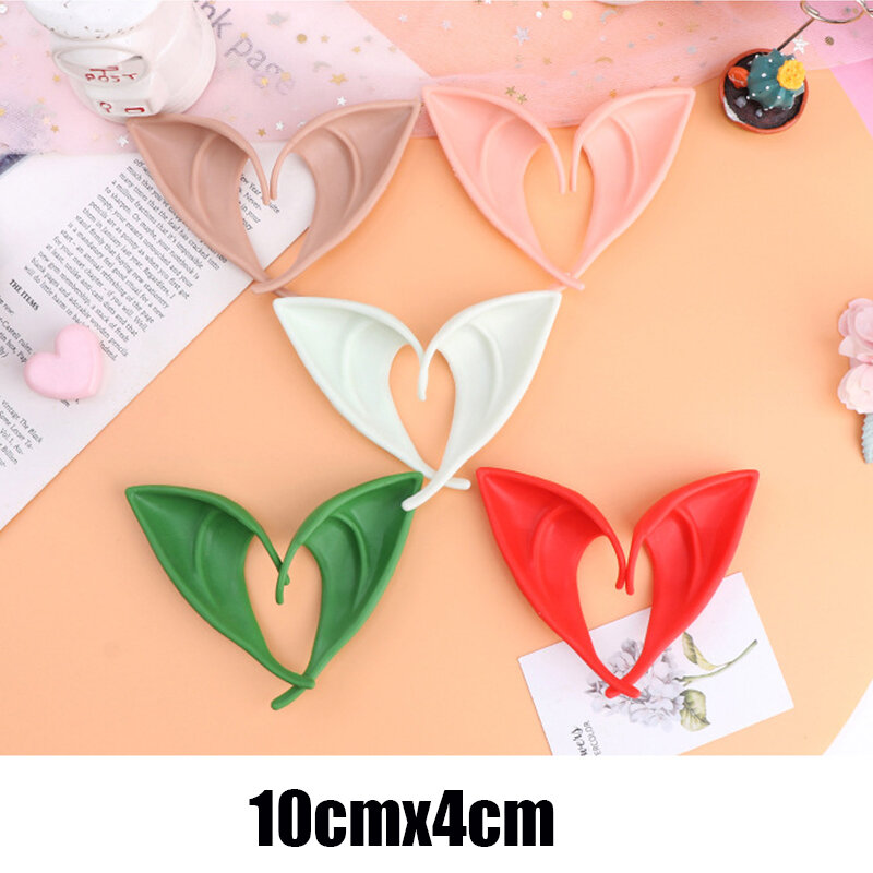 Latex Elf Ears Cosplay Costume Accessories, Angel Mask, Elven Ears, Photo Props, Brinquedos para Adultos e Crianças, Halloween Party Decoration