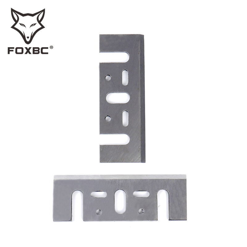 Foxbc-lâmina de plaina de hss, 110mm, para makita 1911b 1912b 1002ba, enkor, interskol, extol, 8893403a, 110x29x3mm, ferramenta elétrica de plaina, 2 peças