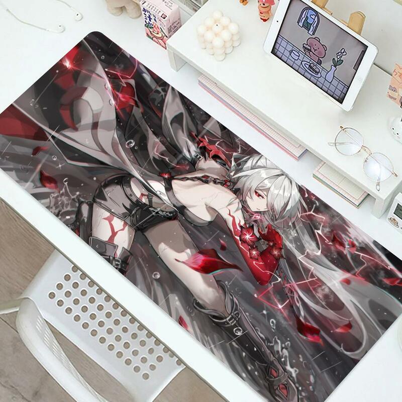 Popular Games Honkai star Cool Acheron Mouse Pad Non-Slip Rubber desk accessories Edge locking mousepads Game play mats for Office notebook PC