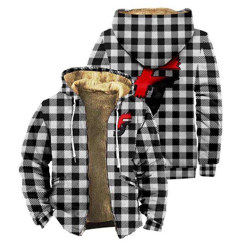 Wściekły sweter bluza z kapturem 2023 nowa moda z długim rękawem bluza z zamkiem płaszcz ze stojącym kołnierzem kobiet mężczyzn Harajuku zimowe ubrania