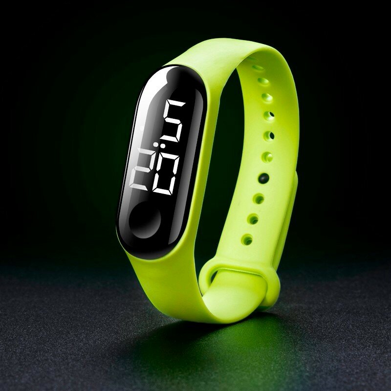 Часы наручные светодиодные электронные для мужчин и женщин, Модные Спортивные Светящиеся с сенсором