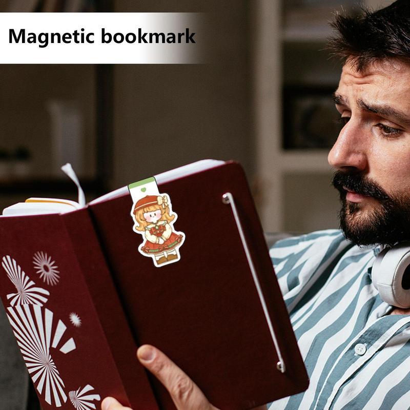 Magneet Boek Marker Leuke Pagina Clips En Markers Briefpapier Levert Draagbare Leesboek Markup Kaart Voor Leesliefhebbers