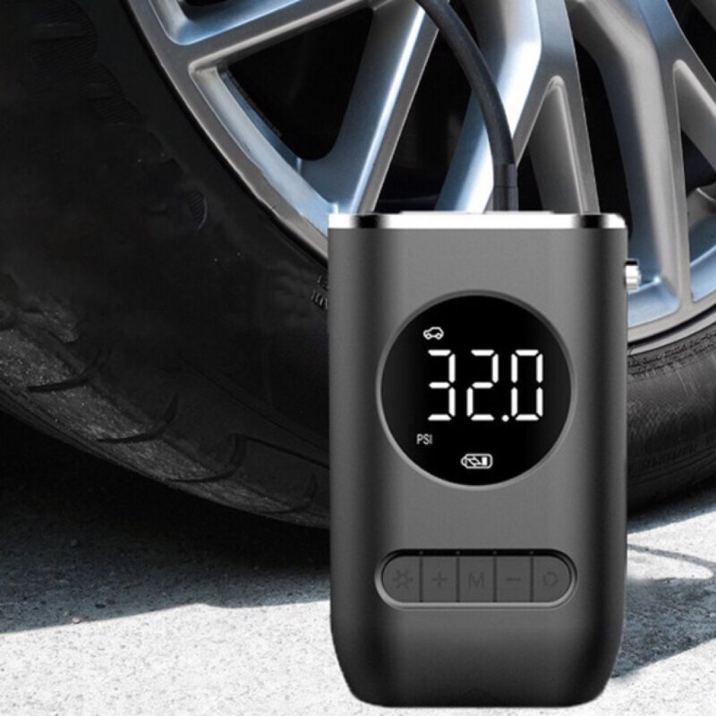 ไฟฟ้าเครื่องสูบลมแบบพกพา Mini Car Air ปั๊มไฟฟ้ามือถือชาร์จไร้สายดิจิตอลจอแสดงผลรถยนต์รถจักรยานยนต์ปั๊ม