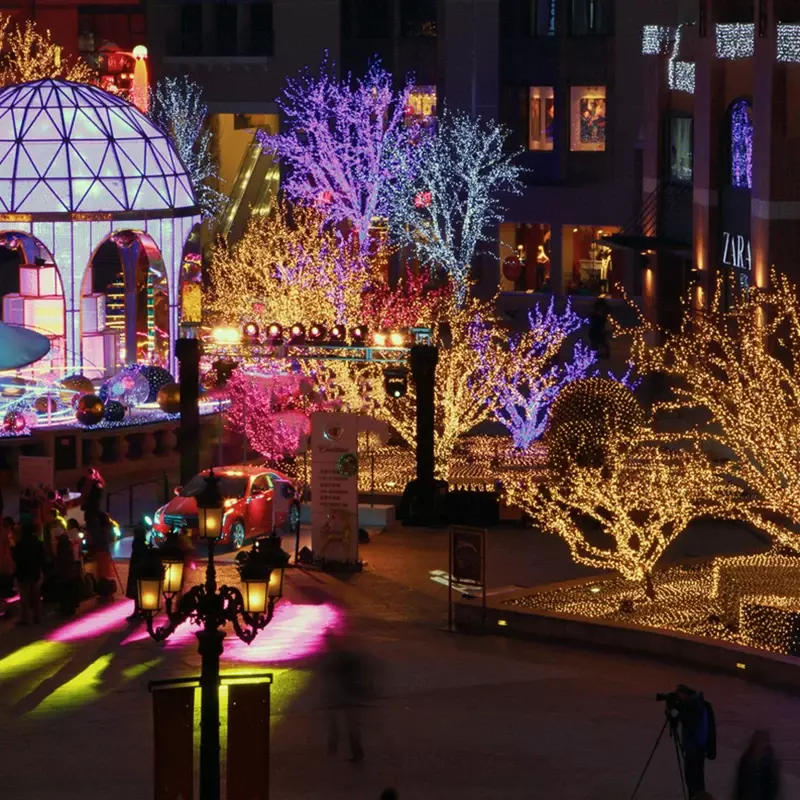 Guirnalda de Luces led para exteriores, iluminación navideña de 10M, 100Leds, para árbol y vacaciones