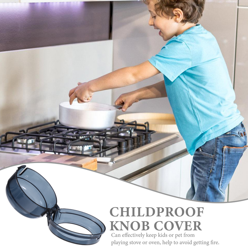 Cozinha Fogão Knob Protector para Crianças, Disco Flower Pot, Tampa do Botão de Gás, Fechaduras Fogão, Guarda de Segurança Infantil, 10 Pcs