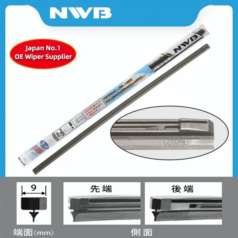 A borracha do limpador de nwb é aplicável ao cadillac geral de toyota lexus mazda subaru e ao outro limpador original 9mm de largura