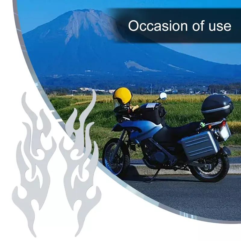 Kit d'autocollants de flamme de moto universels, décalcomanie en vinyle bricolage, adaptée à la voiture, moto, essence précieuse, étanche, accessoires de décalcomanie